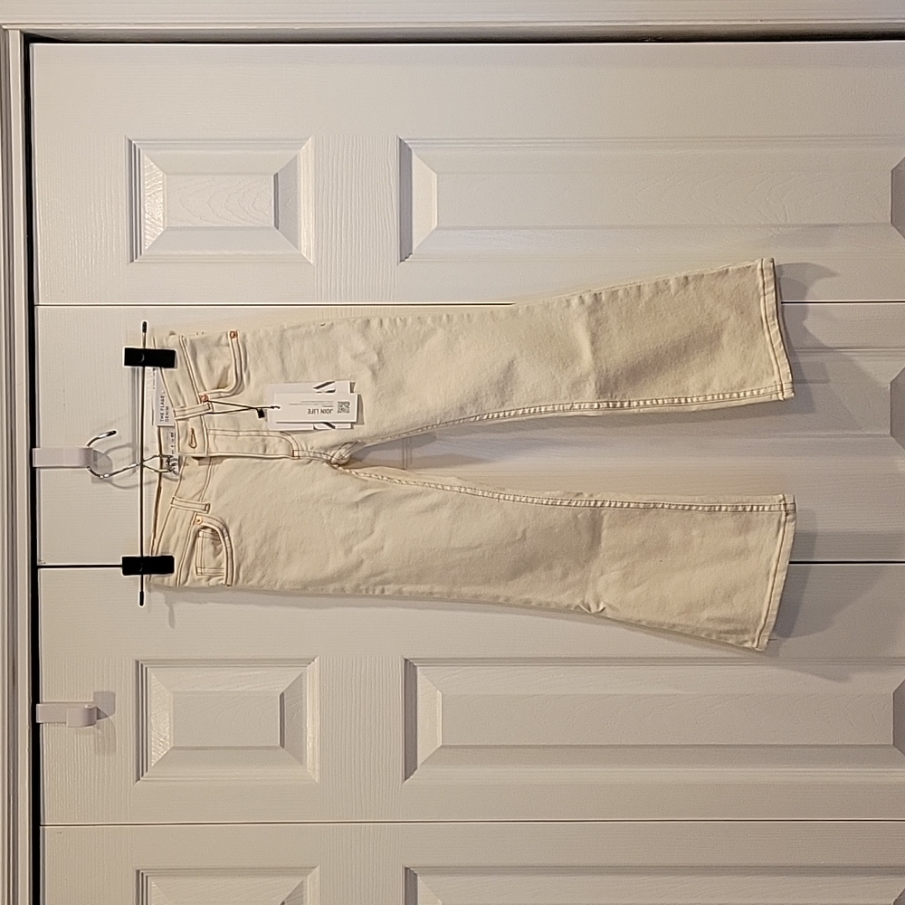Zara Girls White Denim Flare Jeans Sz 8